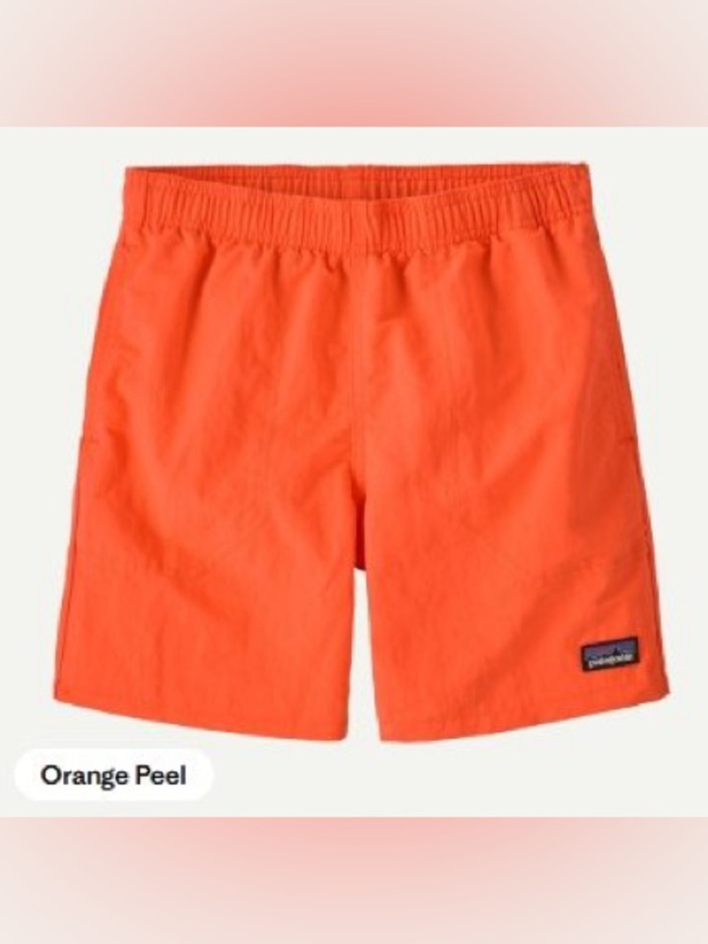Patagonia Orange Gorpcore Summer Outdoor Baggies Shorts Lined  Medium 10